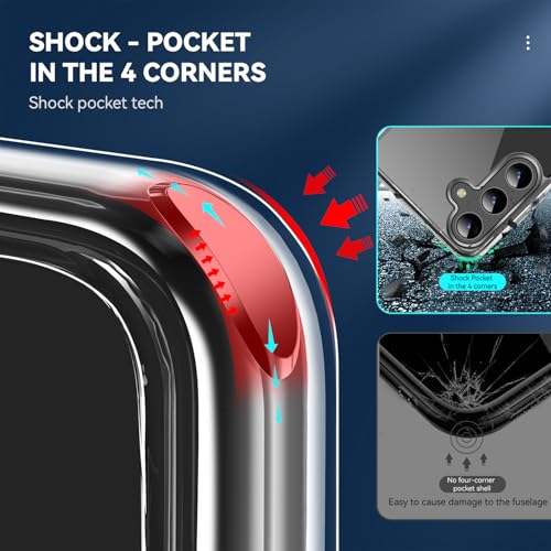 DEERLAMN Clear Phone Case for Samsung Galaxy S24, Transparent Anti-Scratch Non-Yellowing Ultra Slim Fit Shockproof Drop Protection Phone Cover - size: Samsung Galaxy S24