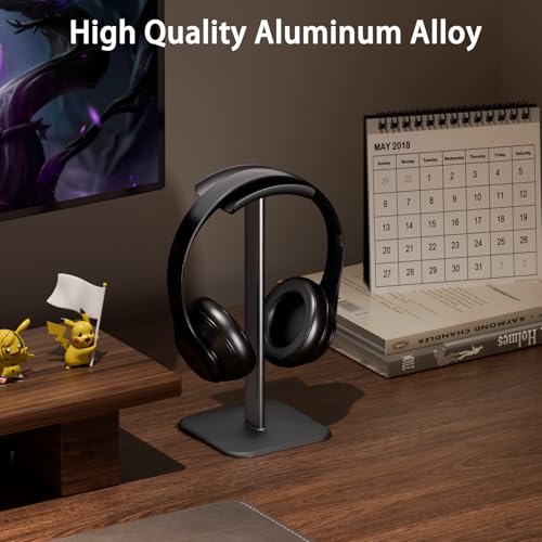 Headphone Stand for Desk - Headset Stand Headphone Holder (Black_2 Pack) - color: Black_2 Pack