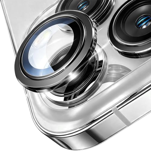 TENOC Camera Lens Protector for iPhone 11 & 12 & 12 Mini, Black