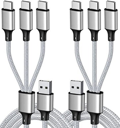 Multi Charging Cable, USB C Splitter Cable, 3 in 1 Fast Charging Cord