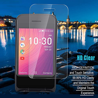 Zeking [4 Pack] Designed for Alcatel Go Flip 4 / TCL Flip Pro Screen Protector (PET), [HD Clarity] Case Friendly Anti-scratch, High Definition Clear Shield (PET)
