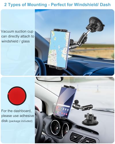 Z Fold Car Holder, Windshield Mount for Foldable Phone, Super Suction Cup