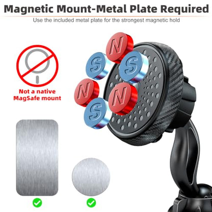 Magnetic Phone Holder for Car Dashboard, Large 3M Adhesive Mount Base - style: Magnetic Car Phone Mount