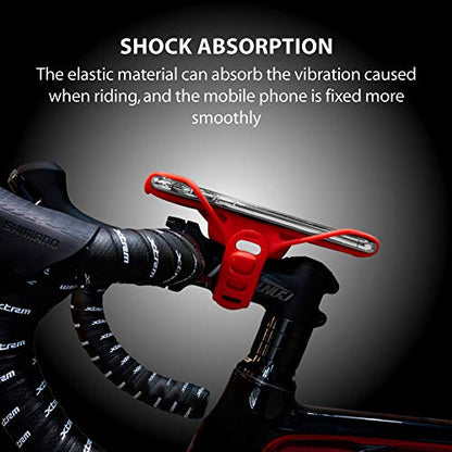 Bone Bike Tie Pro 3, Universal Bike Phone Stem Mount for 5.8"-7.2" Phones - color: Bike Tie Pro 3 - Red