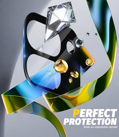 Orzero (3 Pack) Camera Lens Protector Compatible for Google Pixel 9 Pro Fold, Protector de Cámera Tempered Glass 9H Anti-Scratch Case Friendly Does Not Affect Night Shots and Flash - size: Google Pixel 9 Pro Fold