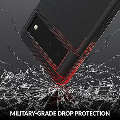 Crave Slim Guard for Google Pixel 6, Shockproof Case for Google Pixel 6 - Black - color: Black