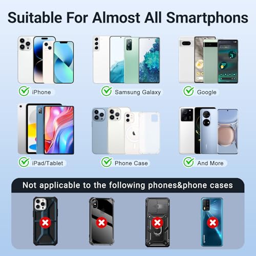 SHANSHUI Phone Wallet, Leather Phone Card Holder Strong Adhesive Stick on Credit ID Business Card Pocket for Back of Cellphone Compatible with iPhone, Most Smartphones, White 2 Pack - color: White+White