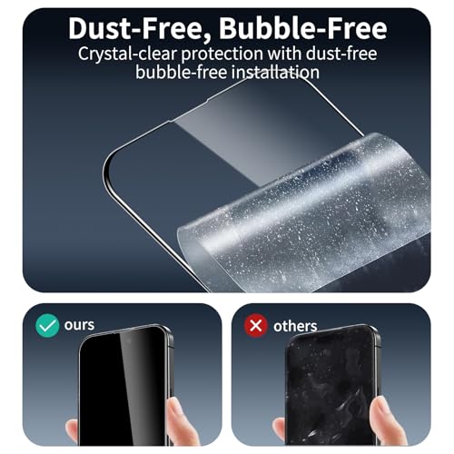 3 Pack Tempered Glass Screen Protector for iPhone 11 Pro Max/iPhone Xs Max, 9H Hardness, Scratch Resistant, HD Clear, Case Friendly, Bubble-Free, Easy Install - size: iPhone 11 Pro Max/iPhone Xs Max