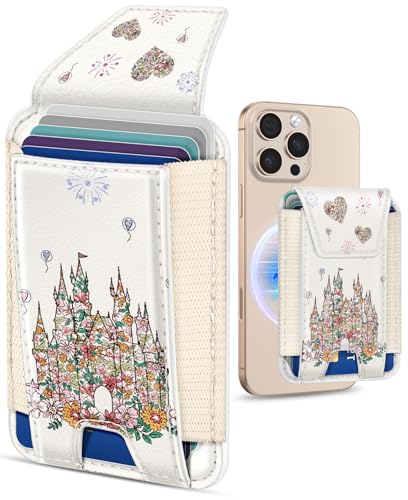 Shorogyt Compatible with Magsafe Wallet with Flap Cover, Castle - color: Castle