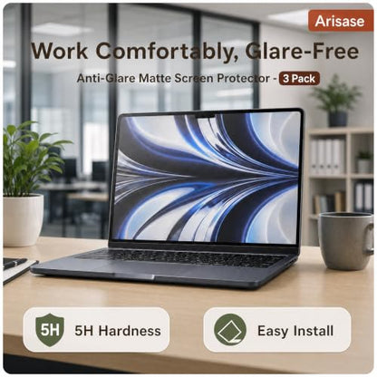 3 Pack Anti Glare Matte Screen Protector for MacBook Air 13 Inch