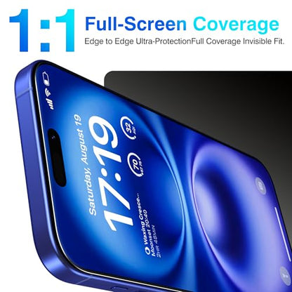 EZ-GLAZ-4+2 Pack for iPhone 16 Screen Protector (6.1") HD Clear - size: iPhone 16