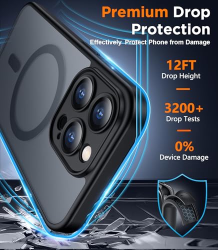 SPIDERCASE Magnetic for iPhone 13 Pro Max Case,Black - color: Black, size: Iphone 13 Pro Max 6.7''