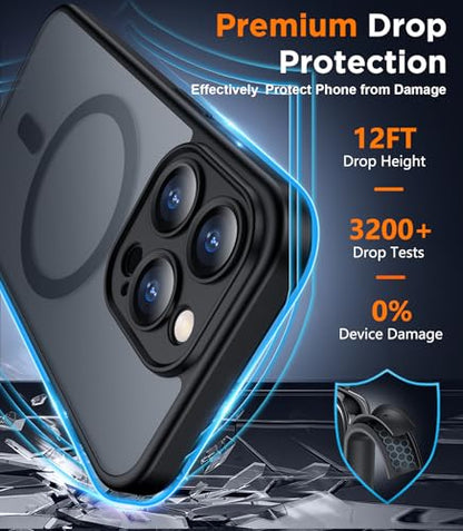 SPIDERCASE Magnetic for iPhone 13 Pro Max Case,Black - color: Black, size: Iphone 13 Pro Max 6.7''
