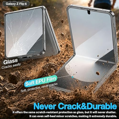 2 Pack for Samsung Galaxy Z Flip 6 / Z Flip 7 FE Screen Protector - size: 6.70 inch