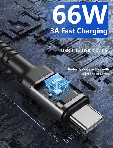 USB C Cable 3FT, 2Pack USB-C to USB-C Charger Cable, USBC Fast Charging - color: Grey, size: 3FT, style: USB C to USB C
