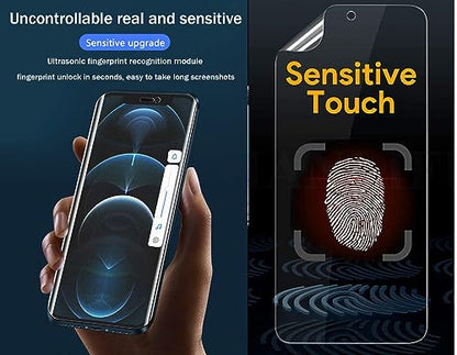 2pcs Anti-fingerprint Matte Hydrogel Film for Samsung Galaxy S10 5G 6.7" Flexible Screen Protector TPU Fingerprint Unlock Anti-Glare Anti-reflective Not Tempered glass - color: S10 5G 6.7"