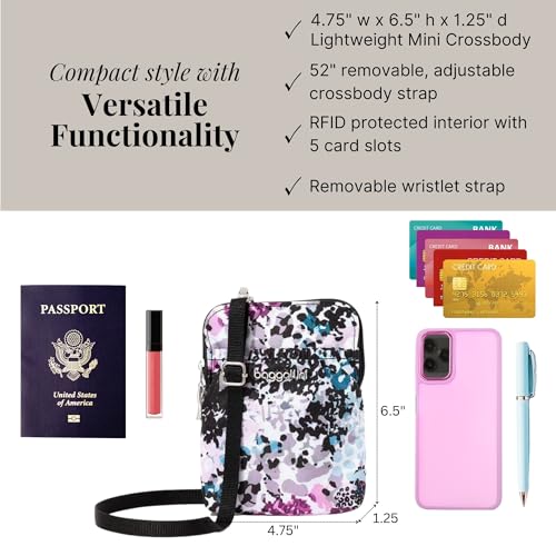 Baggallini RFID Bryant Pouch - color: Abstract Cheetah