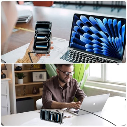 Invisible Holder Charger Cable, 65W USB C Fast Charging with Desktop Stand