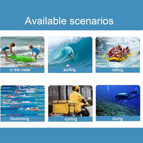 Waterproof Pouch for Phone Touchscreen Transparent Phone Bag | Water Play Cellphone Bag for Beach Cruise Vacation Running Camping Swimming Cycling Kayak Diving Travel - color: Orange