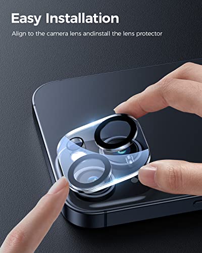 [3 Pack Camera Lens Protector For iPhone,9H Tempered Glass,Anti-Scratch,Case Friendly,Night Circle,No-Bubble HD Clarity,Full Cover (iPhone 13/13 Mini) - size: iPhone 13/13 Mini