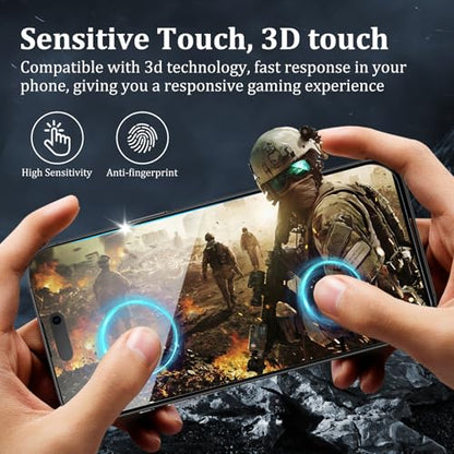 3 Pack Privacy Screen Protector for iPhone 16 Pro Max