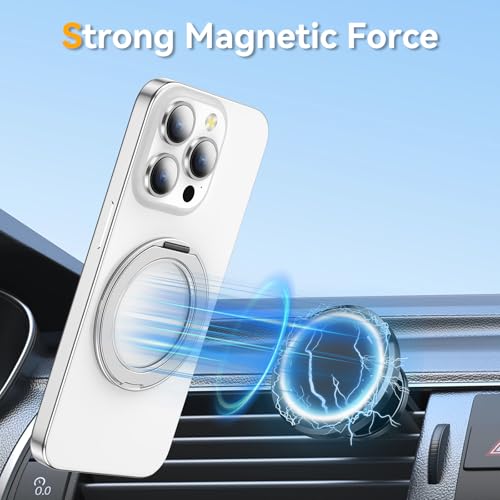 360° Rotation Cell Phone Ring Holder Stand Compatible iPhone & Most Phones - color: Silver