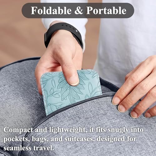 Airplane Travel Essentials for Flying Flex Flap Cell Phone Holder & Flexible Tablet Stand for Desk, Bed, Treadmill, Home & in-Flight Airplane Travel Accessories(1-Carved Blue) - color: 1-Carved Blue