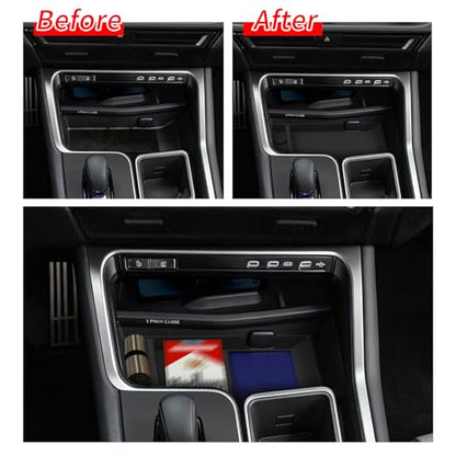 SMABEE Center Console Lower Organizer Tray for Lexus TX 2026 2025 - color: Center Console Armrest Lower Organizer Tray