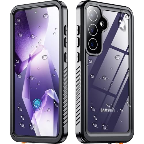 NEWTRENDS Designed for Samsung Galaxy S24 Case Waterproof,Built-in Screen & Lens Protector [Military Grade Shockproof] Full Body Protection Case for Galaxy S24 6.2”, Black