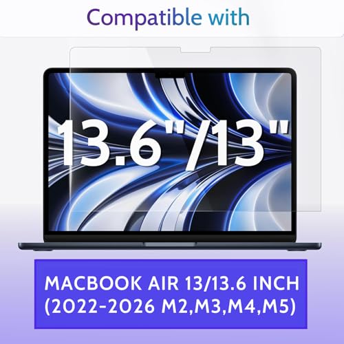 Peslv 3-Pack Anti Blue Light Screen Protector for MacBook Air 13.6/13 Inch - size: MacBook Air 13.6" 2022-2025