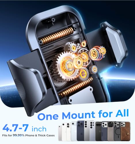 VICSEED 2026 Upgraded [86LBS Ultra-Powerful Suction] Car Phone Holder Mount - color: Black