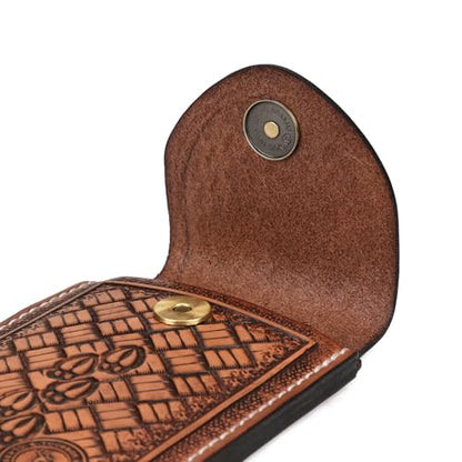 Leather Cell Phone Belt Holster EDC Case Fit for iPhone 17 16 15pro,Pixel