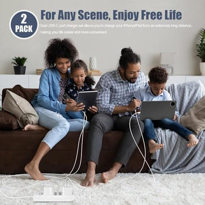 Fast Charger for iPhone 17,2Pack iPhone Charger Block with 10FT USB C Cable - size: 10FT