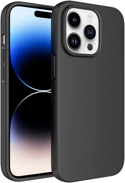 LRK Ultra Thin Black Case Compatible with iPhone 14 Pro: Slim, Soft, and Flexible (NOT Hard) [Matte Finish] Protective Black Phone Cover for iPhone 14 Pro, 6.1 Inch - Matte Black - size: iPhone 14 Pro