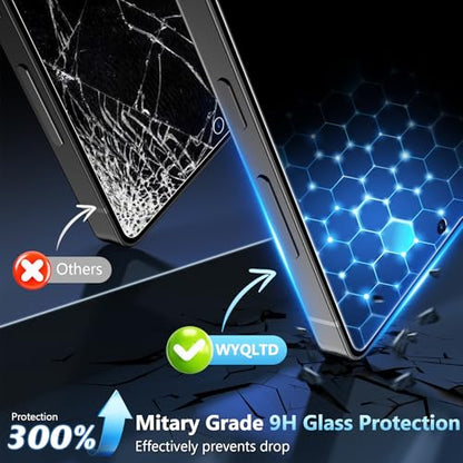 2 Pack for Samsung Galaxy S24 Ultra Privacy Screen Protector Glass | Fingerprint Unlocking, Anti-Spy, Full Coverage, S24 Ultra Accessories, Case Friendly, Easy Installation - size: Galaxy S24 Ultra