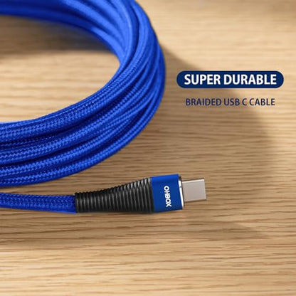 Extra Long USB C Charger 15FT, 100W C to C Cable Fast Charging USB-C Cable - color: Blue, size: 15 FT - 1 Pack, style: USB C to USB C
