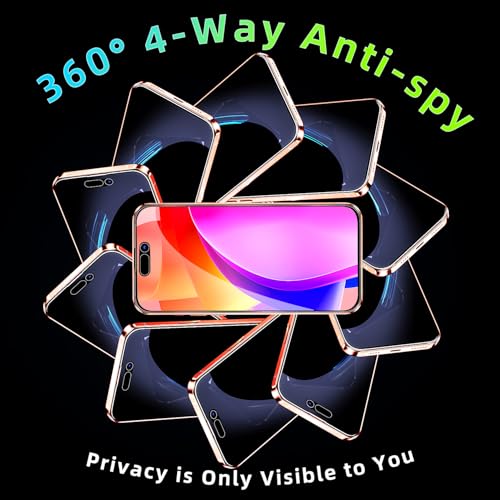 MAYtobe 2-Pack 360 Degree Privacy Screen Protector for iPhone 17 Pro Max - size: iPhone 17 Pro Max(Black)