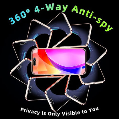 MAYtobe 2-Pack 360 Degree Privacy Screen Protector for iPhone 17 Pro Max - size: iPhone 17 Pro Max(Black)