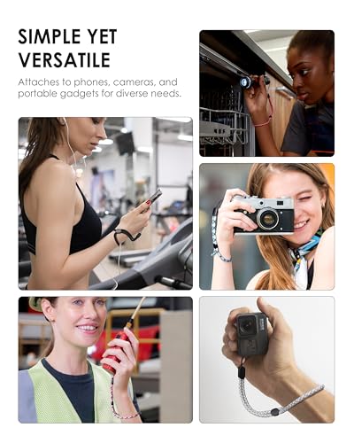Avorast 6 Pack Cell Phone Camera Wrist Straps, Wrist Lanyards - color: Mixed Undertint