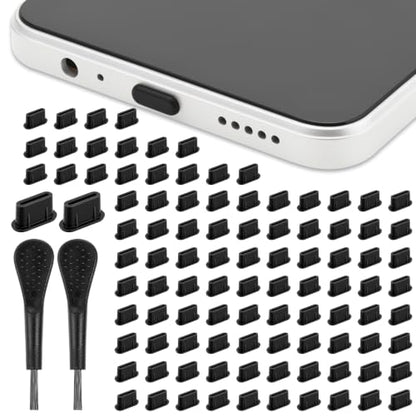 YUXIANLB 100pcs Silicone USB-C Anti-Dust Plug, Laptop Port Dust Plugs