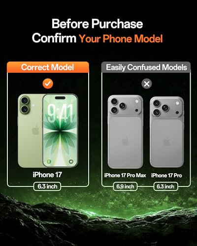 UNBREAKcable Privacy Screen Protector for iPhone 17-3 Pack - size: iPhone 17