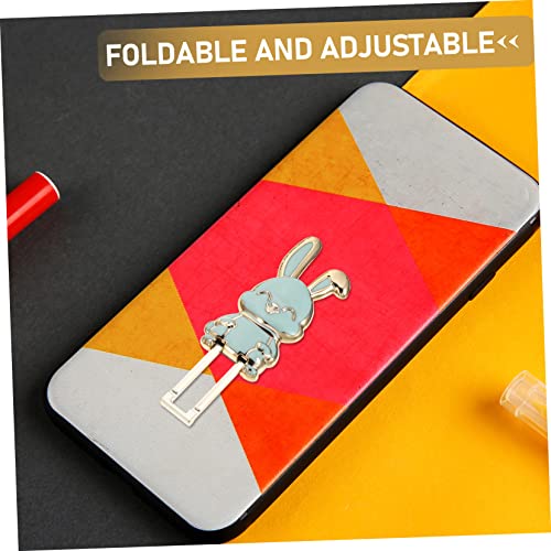 Rabbit Phone Holder 7-Pack Foldable Cartoon Desktop Phone Stand Adjustable Hands- Bracket for Video Calls Watching Videos Office Bedroom Living Room
