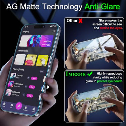 IMBZBK Matte Screen Protector for iPhone 17 Pro Max, 3+3 Pack - color: 17 Pro Max-Transparent