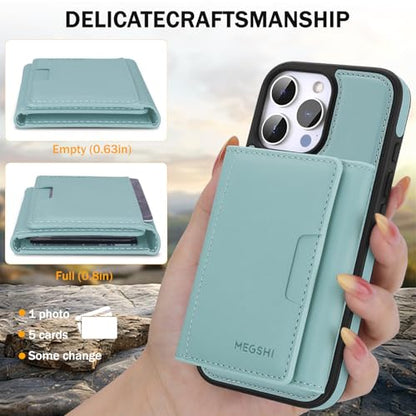for iPhone 16 pro Wallet Case, 2-in-1 Detachable Phone Case, Card Holder RFID Blocking, Fashionable Faux Leather Card Slot & Folding Design (Blue 6.3'') - color: Blue, size: iPhone 16pro