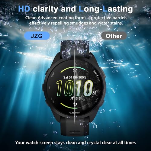 6 Pack Screen Protector for Garmin Forerunner 165 43mm, Soft TPU Film | High Clarity Soft Film, Touch Sensitive, Anti Scratch, Bubble Free, Flexible Screen Protector,Anti Fingerprint - size: For Garmin Forerunner 165 43mm 1.69 Inch