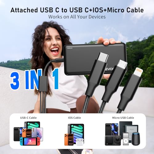 Portable Charger Power Bank 10000mAh, USB C in&Out Fast Charging Battery Pack Portable Phone Charger Quick Charge for iPhone 15/14/13/12, Galaxy S23/22, Pixel Heated Vest and etc (Black) - color: c-Black