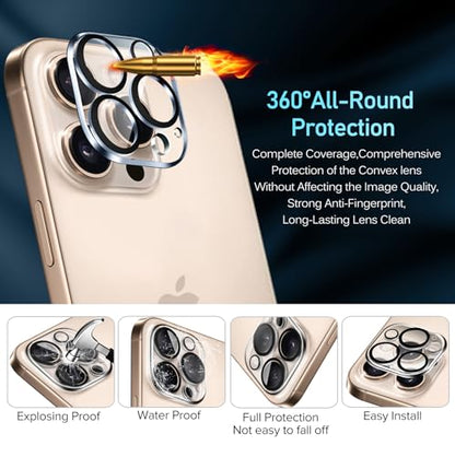 ivoler Camera Lens Protector for iPhone 14 Pro Max/14 Pro, 4-Pack - size: iPhone16ProMax/16Pro/15ProMax/15Pro/14ProMax/14Pro