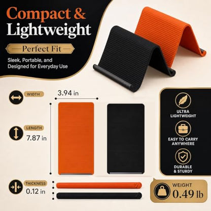 Flexible Silicone Phone Stand, Portable Adjustable Holder with Anti-Slip Design, Universal Desktop Phone Mount for Office and Travel