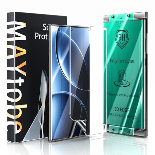 MAYtobe 2PCS Screen Protector for Samsung Galaxy Note 10 Plus Ceramic film - size: Samsung Note 10 Plus
