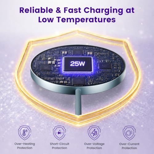 MagSafe 25W Wireless Charger for Apple Magnetic Fast Charging Pad - color: Blue